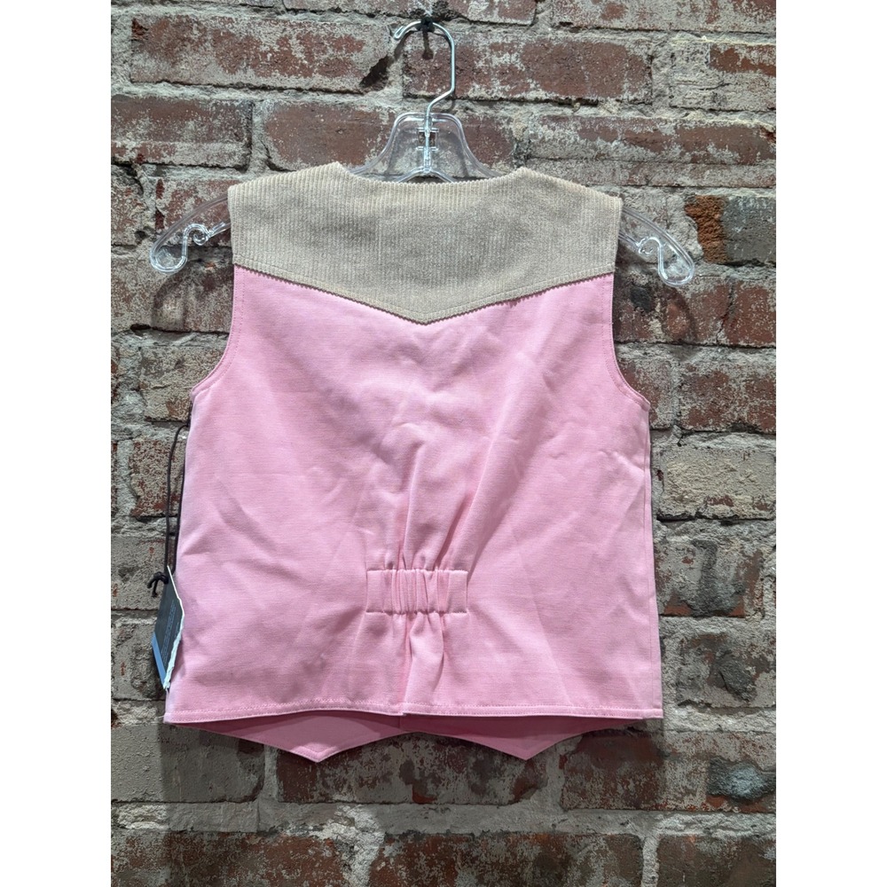 Powder River Outfitters Pink Western Corduroy Trim Vest Small NWT - Picture 5 of 5